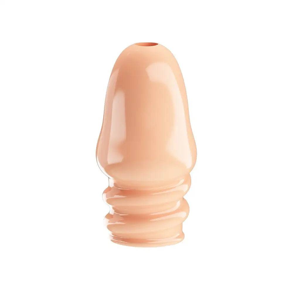 Pretty love stretchy jeremy flesh pink textured penis sleeve - peaches and screams