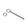 Prowler silver sound urethral plug with rippled length - peaches and screams