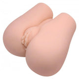 Realistic feeel flesh pink ass and vagina dual vibrator - peaches and screams