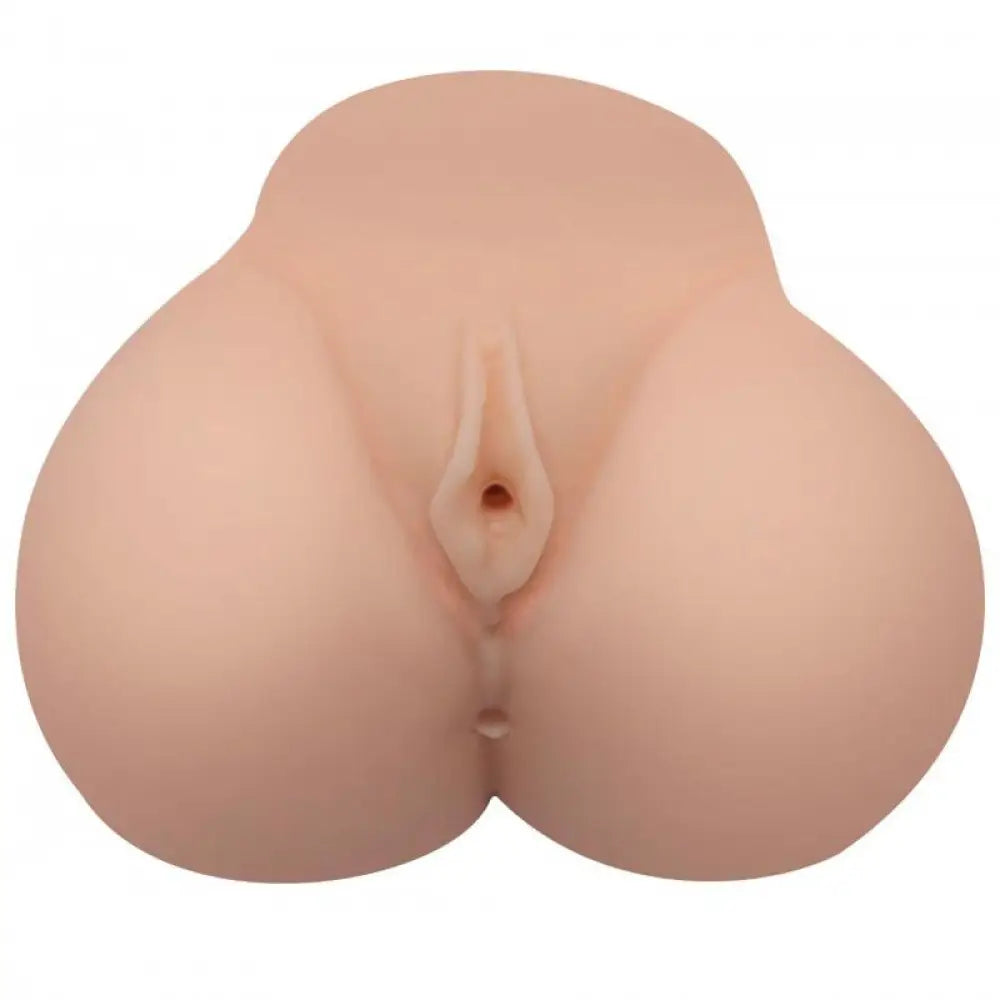 Realistic feel flesh pink dual vagina and ass masturbator - peaches and screams