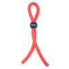 Red stretchy adjustable rubber cock ring for men - peaches and screams