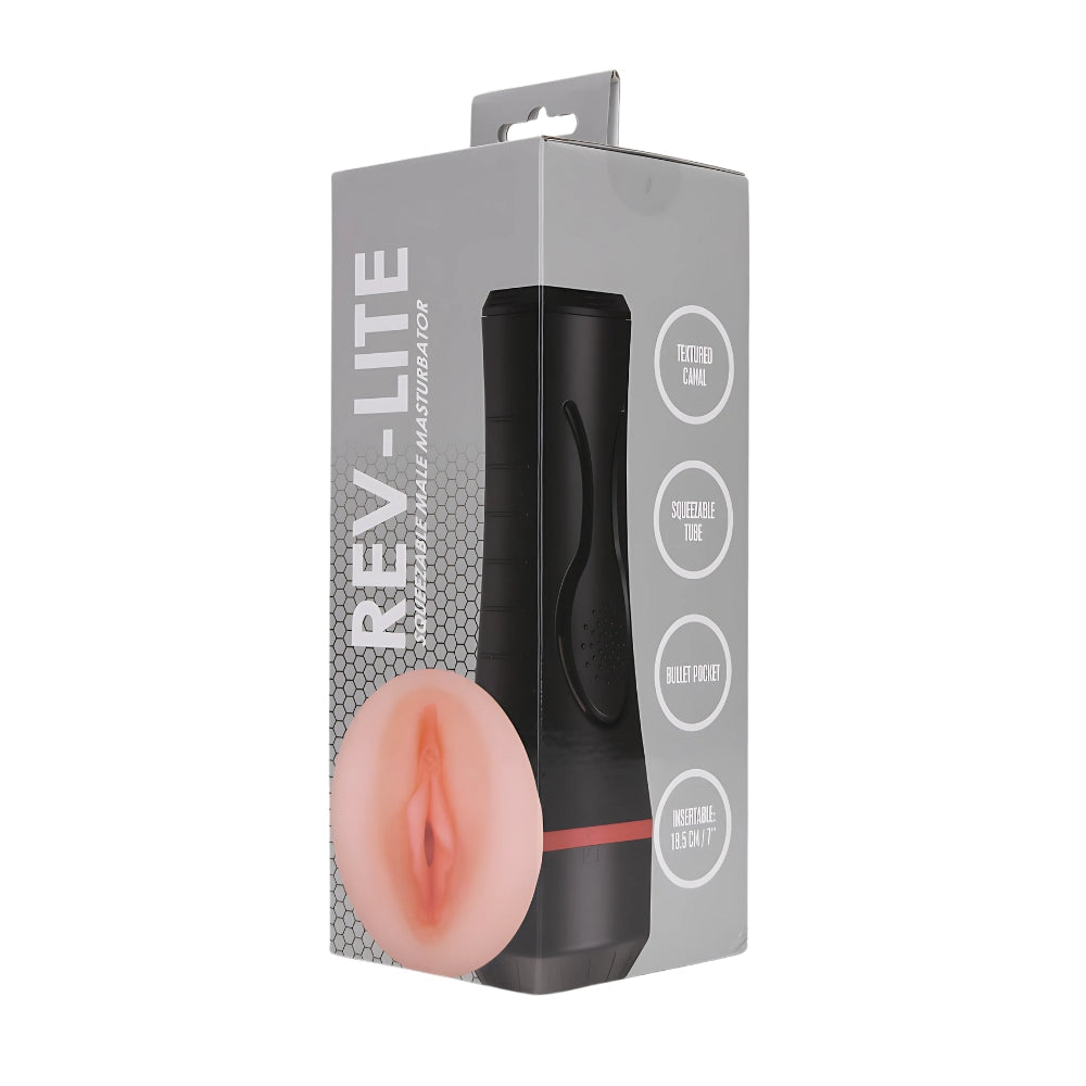 Rev-lite squeezable male masturbator - male masturbators peaches and screams