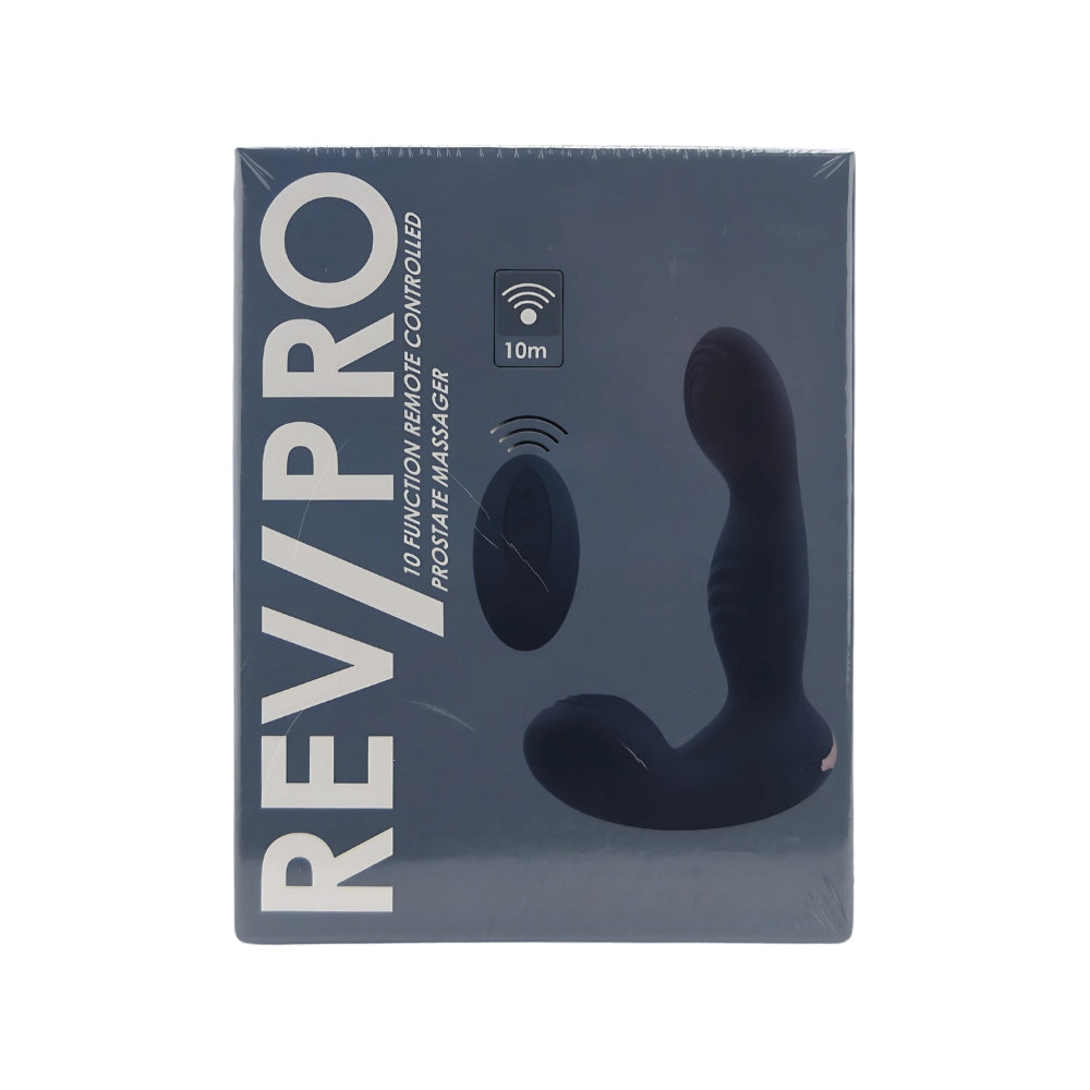Rev-pro 10 function remote controlled prostate massager - male sex toys peaches and screams