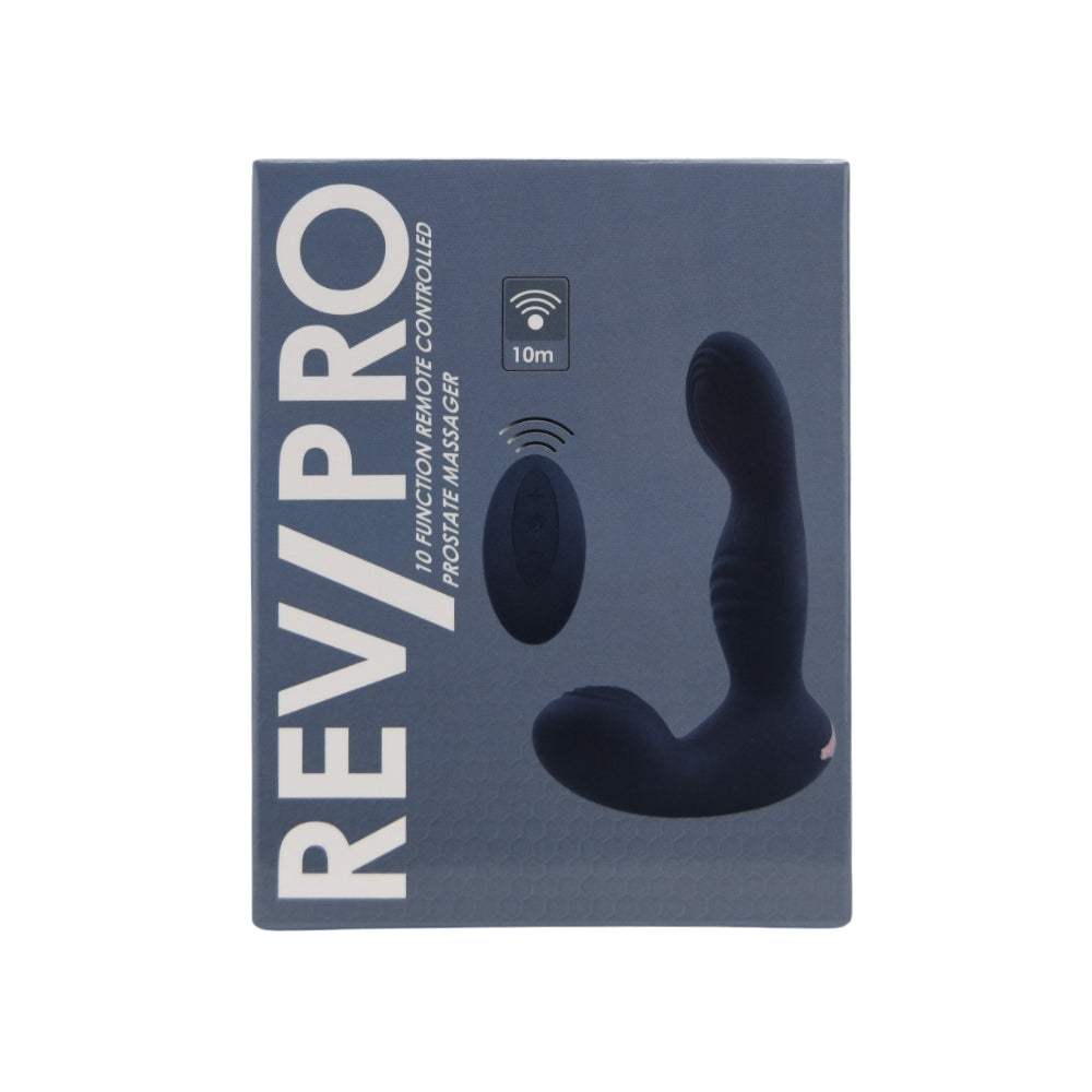 Rev-pro 10 function remote controlled prostate massager - male sex toys peaches and screams