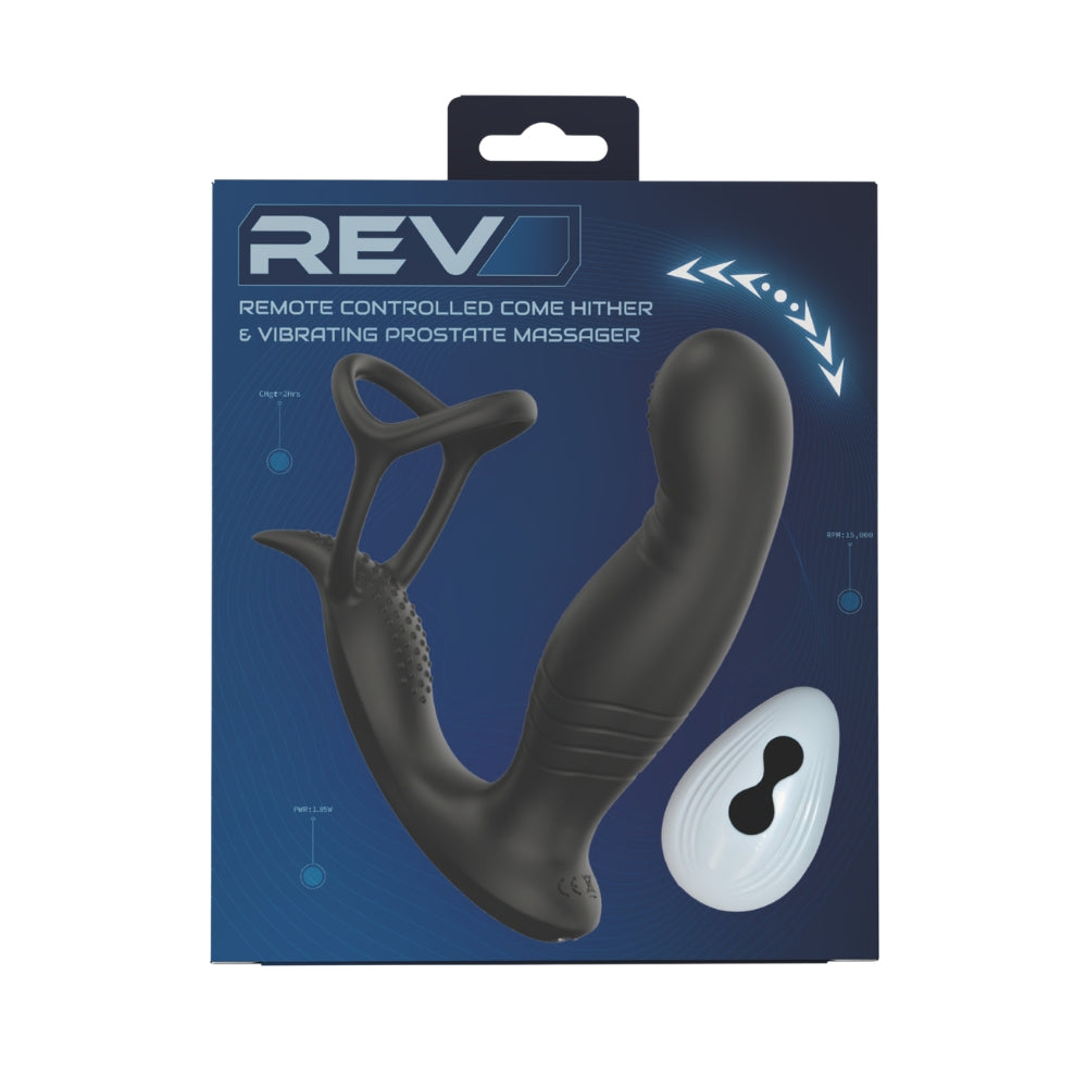 Rev remote controlled come hither & vibrating prostate massager - prostate massagers peaches and screams