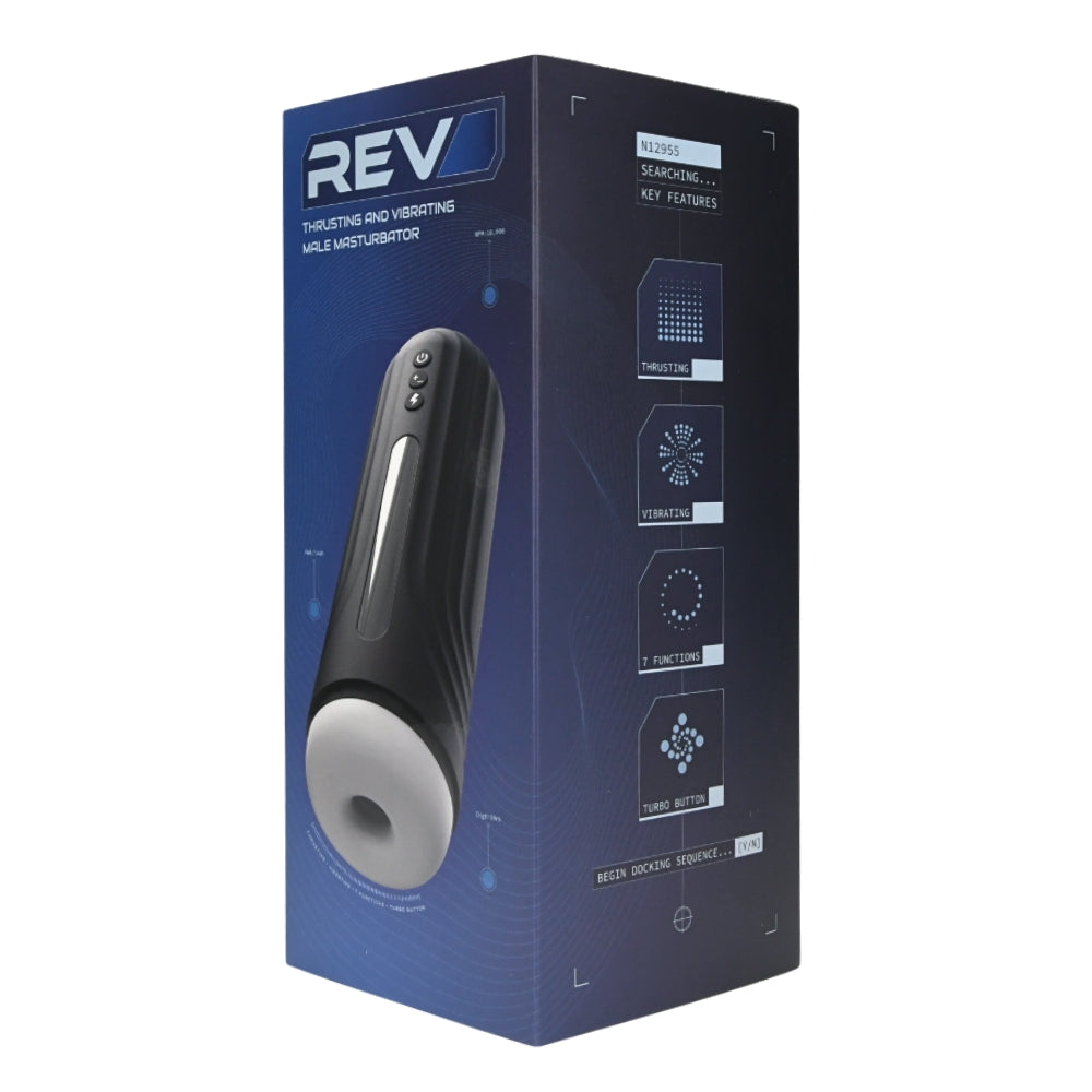 Rev thrusting and vibrating male masturbator - male masturbators peaches and screams