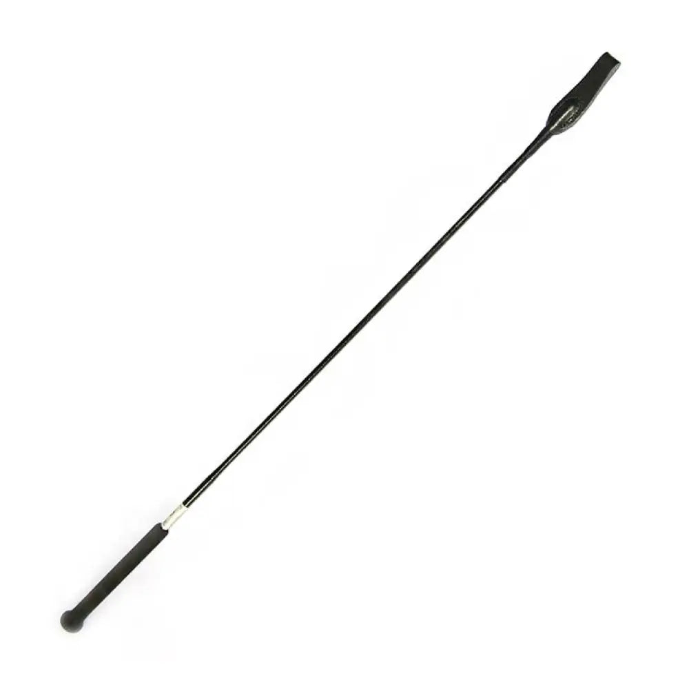 Rimba black leather 22.5 inch medium riding whip - peaches and screams