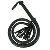 Rimba black plated leather 73 inch arabian whip - peaches and screams