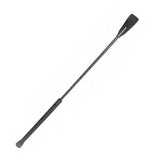 Rimba black riding whip large tail for impact play - peaches and screams