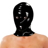 Rimba black rubber secrets mask for bdsm roleplay - s/m - peaches and screams