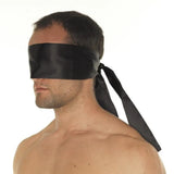 Rimba erotic soft black unisex bondage blindfold - peaches and screams