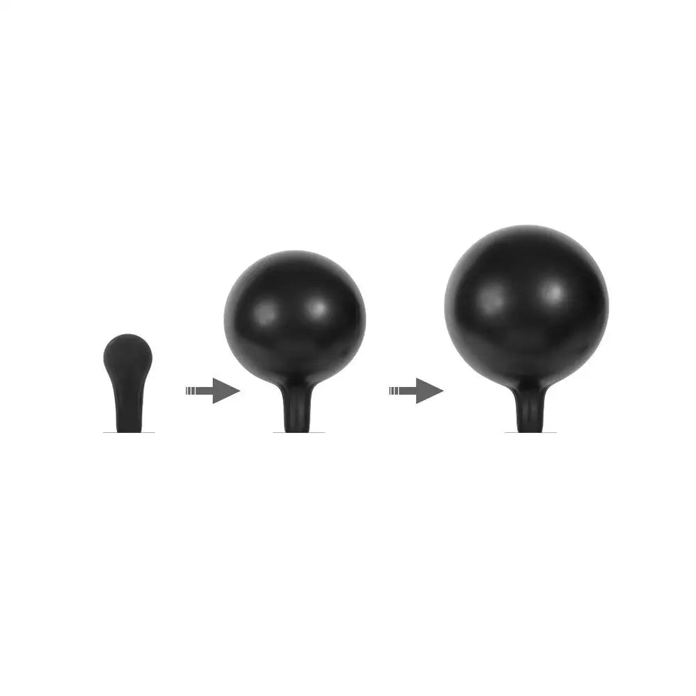 Rimba latex play inflatable anal plug for custom sizing - peaches and screams