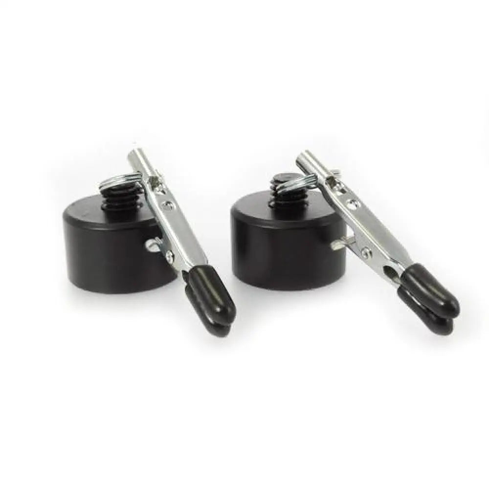 Rimba metal nipple clamps with 100g weights 3.1 inch black - peaches and screams