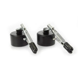 Rimba metal nipple clamps with 100g weights 3.1 inch black - peaches and screams