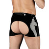Rimba rubber secrets backless sexy briefs for men - large - peaches and screams