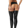 Rimba rubber secrets high gloss latex suspender belt - small - peaches and screams
