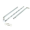 Rimba silver adjustable spreader bar with carabiner hooks - peaches and screams