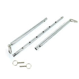 Rimba silver adjustable spreader bar with carabiner hooks - peaches and screams