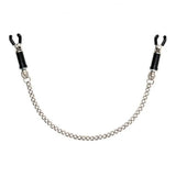 Rimba silver nipple clamps with 12 inch chain and screw adjustment - peaches and screams