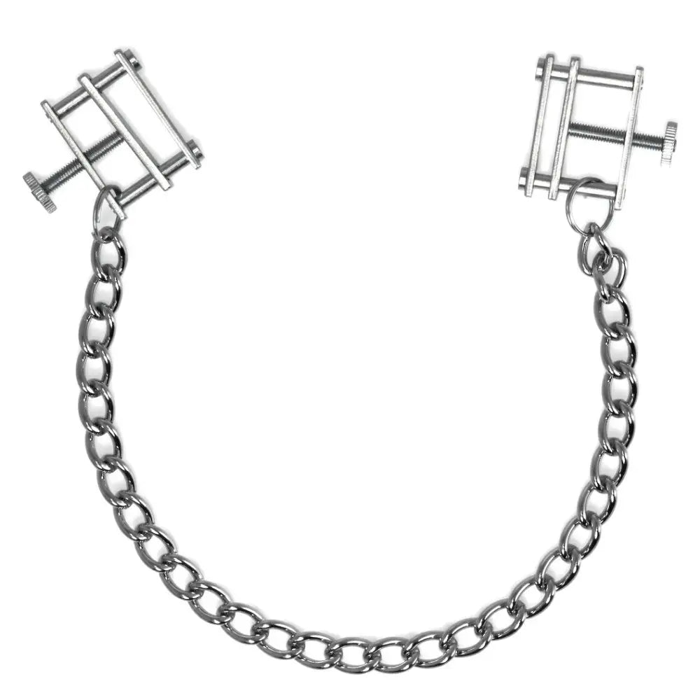 Rimba stainless steel adjustable nipple clamps with tips - peaches and screams