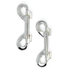 Rimba stainless steel silver double snap hooks for bdsm - peaches and screams
