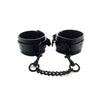 Rouge garments leather black bondage ankle cuffs - peaches and screams