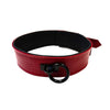 Rouge garments leather croc print bondage o ring collar - peaches and screams
