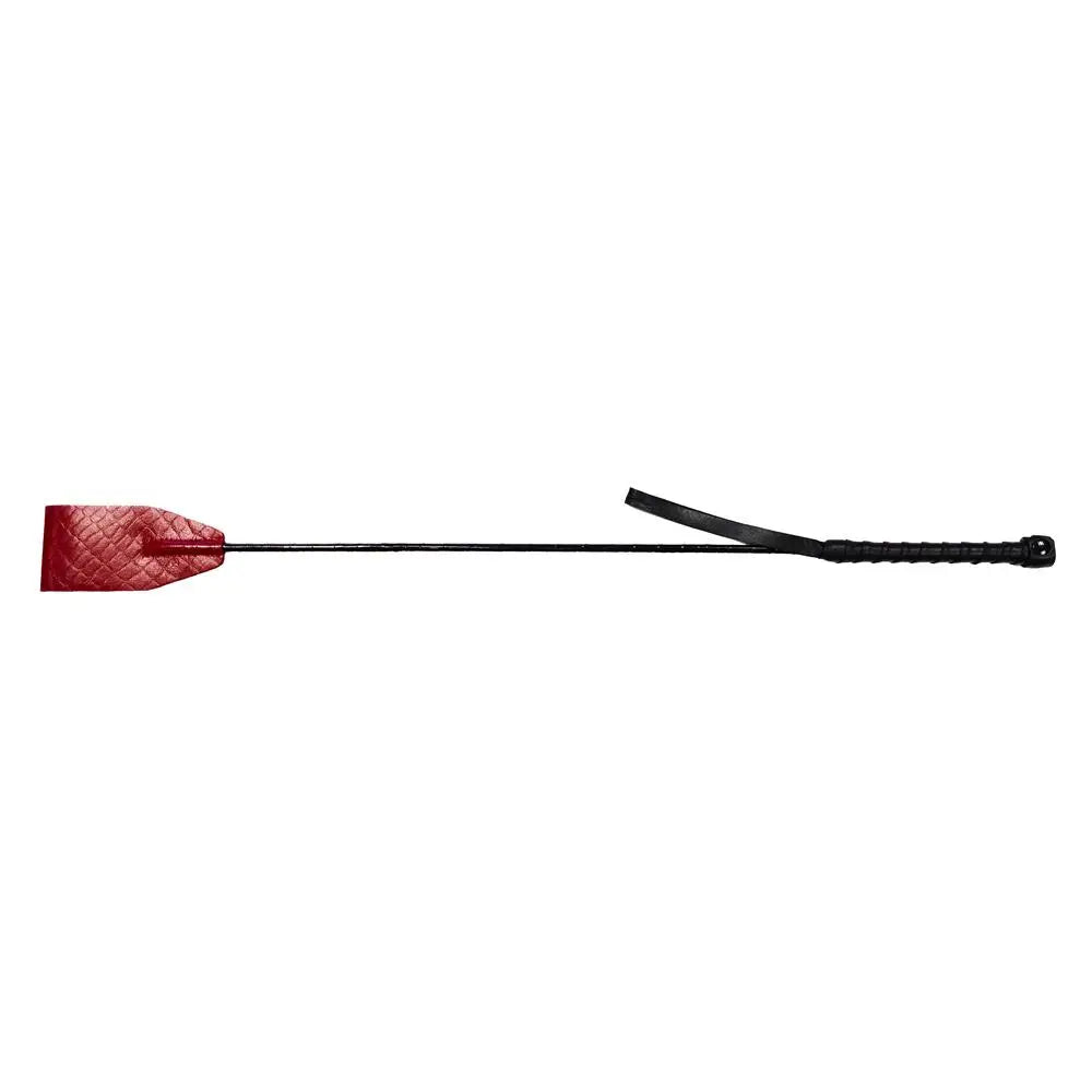 Rouge garments leather riding crop for bdsm impact play - peaches and screams