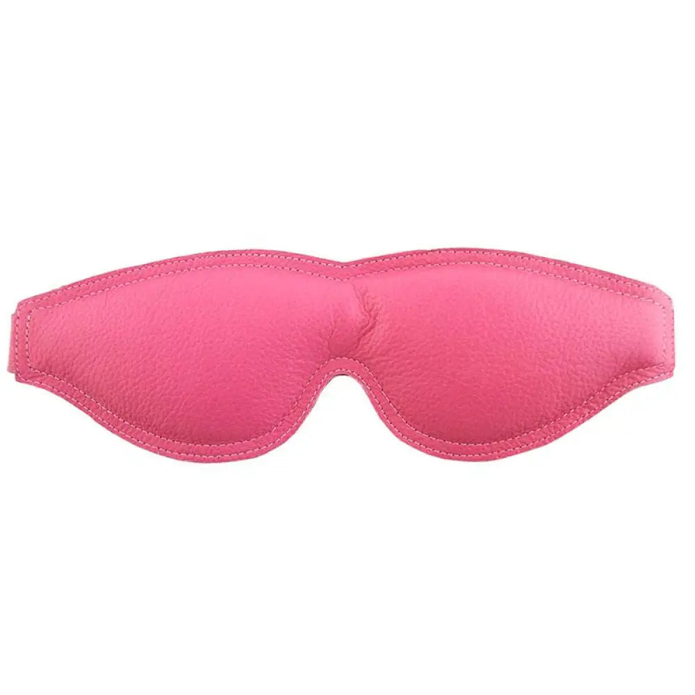 Rouge garments padded pink bondage blindfold with buckle - peaches and screams