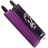 Rouge garments purple and black padded ankle cuff restraints - peaches and screams