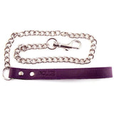 Rouge garments purple leather lead with metal chain - peaches and screams
