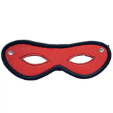 Rouge garments red open eye leather bondage mask - peaches and screams
