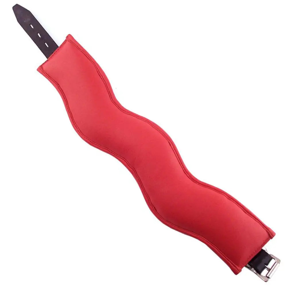 Rouge garments red padded posture adjustable collar with d-ring - peaches and screams