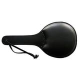 Rouge leather padded ping pong paddle for impact play - peaches and screams