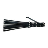 Rouge leather spiral paddle for impact play - peaches and screams