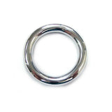 Rouge stainless steel silver 45mm round cock ring - peaches and screams