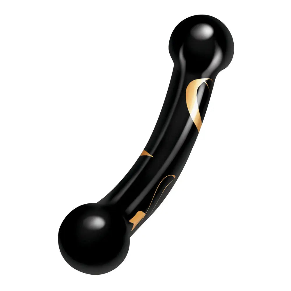 Secret kisses 5.5 inch double ended glass dildo - peaches and screams