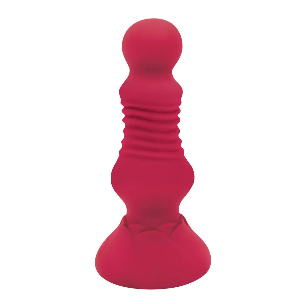 Secret kisses remote thrusting rosebud butt plug - peaches and screams