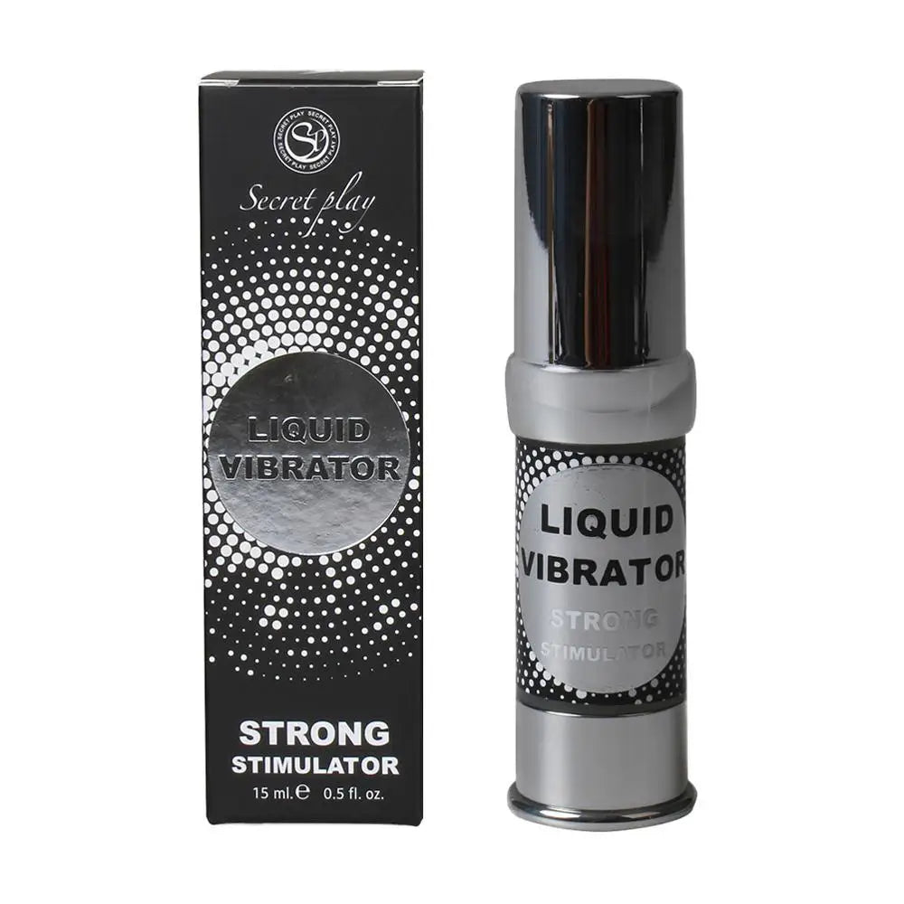 Secret play liquid vibrator unisex strong stimulating gel 15ml - peaches and screams