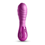 Seduction chloe ribbled vibrator waterproof rechargeable toy - peaches and screams