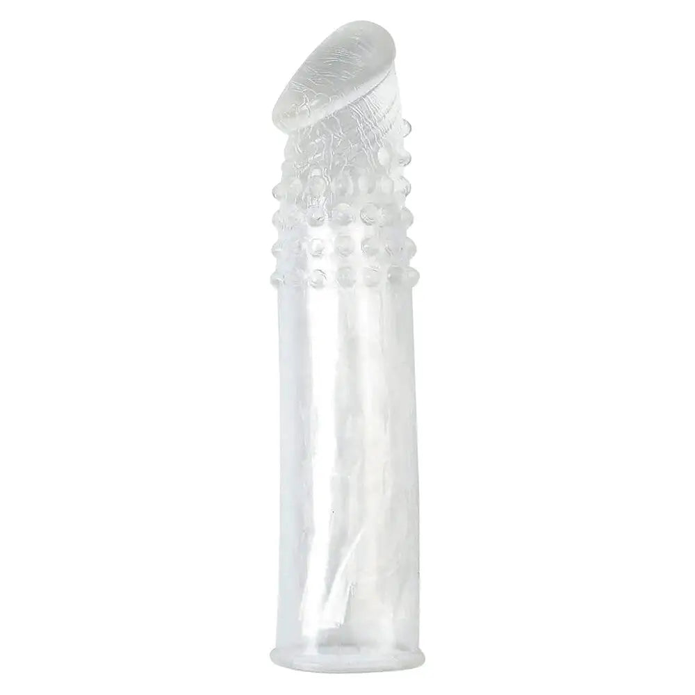 Seven creations stretchy rubber clear penis extender - peaches and screams