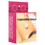 Seven creations white orgasm duo balls for pelvic training - peaches and screams