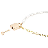 Sex and mischief pearl day collar with o ring necklace - peaches and screams