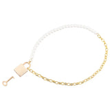 Sex and mischief pearl day collar with o ring necklace - peaches and screams