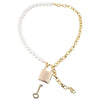 Sex and mischief pearl day collar with o ring necklace - peaches and screams