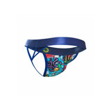 Sexy multi-coloured male hipster thong with elastic waistband - small - peaches and screams
