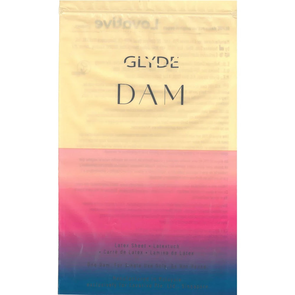 Sheer glyde vegan vanilla dental dams 4 pack - condoms peaches and screams