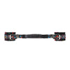 Shots black printed adjustable handcuffs with handle - peaches and screams