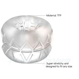 Shots clear stretchy reversible masturbator bumper sleeve - peaches and screams