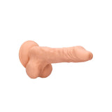 Shots flesh pink realistic dildo with suction cup and balls - peaches and screams